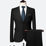 Suit Male 3 Piece Set Business Men's Suits Blazers