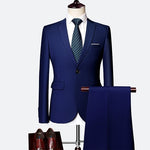 Suit Male 3 Piece Set Business Men's Suits Blazers