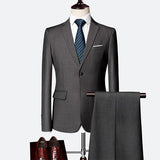 Suit Male 3 Piece Set Business Men's Suits Blazers