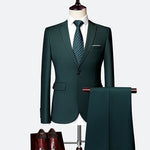 Suit Male 3 Piece Set Business Men's Suits Blazers