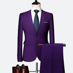 Suit Male 3 Piece Set Business Men's Suits Blazers