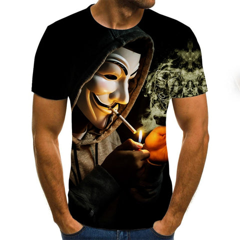 2020 hot-sale Clown 3D Printed T Shirt Men J