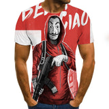 2020 hot-sale Clown 3D Printed T Shirt Men J