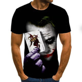 2020 hot-sale Clown 3D Printed T Shirt Men J