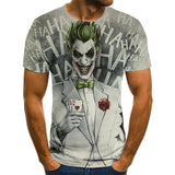 2020 hot-sale Clown 3D Printed T Shirt Men J