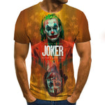 2020 hot-sale Clown 3D Printed T Shirt Men J