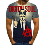 2020 hot-sale Clown 3D Printed T Shirt Men J