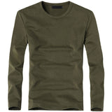 2020 Elastic Mens T-Shirt V-Neck Long Sleeve