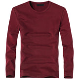 2020 Elastic Mens T-Shirt V-Neck Long Sleeve