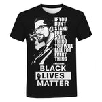 Black Lives Matter T Shirts Fashion Men