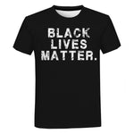 Black Lives Matter T Shirts Fashion Men