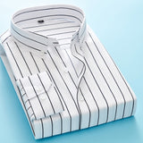 Long Sleeve Formal Men's Striped Dress Shirts