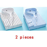 Long Sleeve Formal Men's Striped Dress Shirts