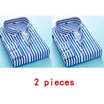 Long Sleeve Formal Men's Striped Dress Shirts