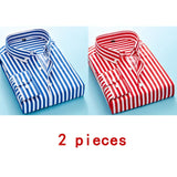 Long Sleeve Formal Men's Striped Dress Shirts