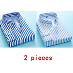 Long Sleeve Formal Men's Striped Dress Shirts