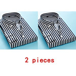 Long Sleeve Formal Men's Striped Dress Shirts