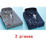 Long Sleeve Formal Men's Striped Dress Shirts