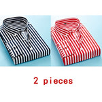 Long Sleeve Formal Men's Striped Dress Shirts