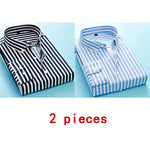 Long Sleeve Formal Men's Striped Dress Shirts